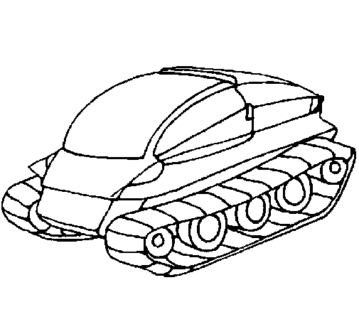 Tank coloring page