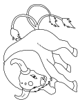 Pokemon Tauros coloring page