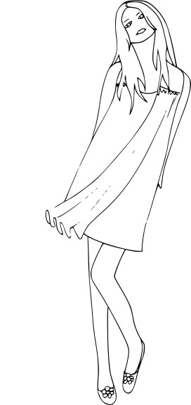 Top Model coloring page