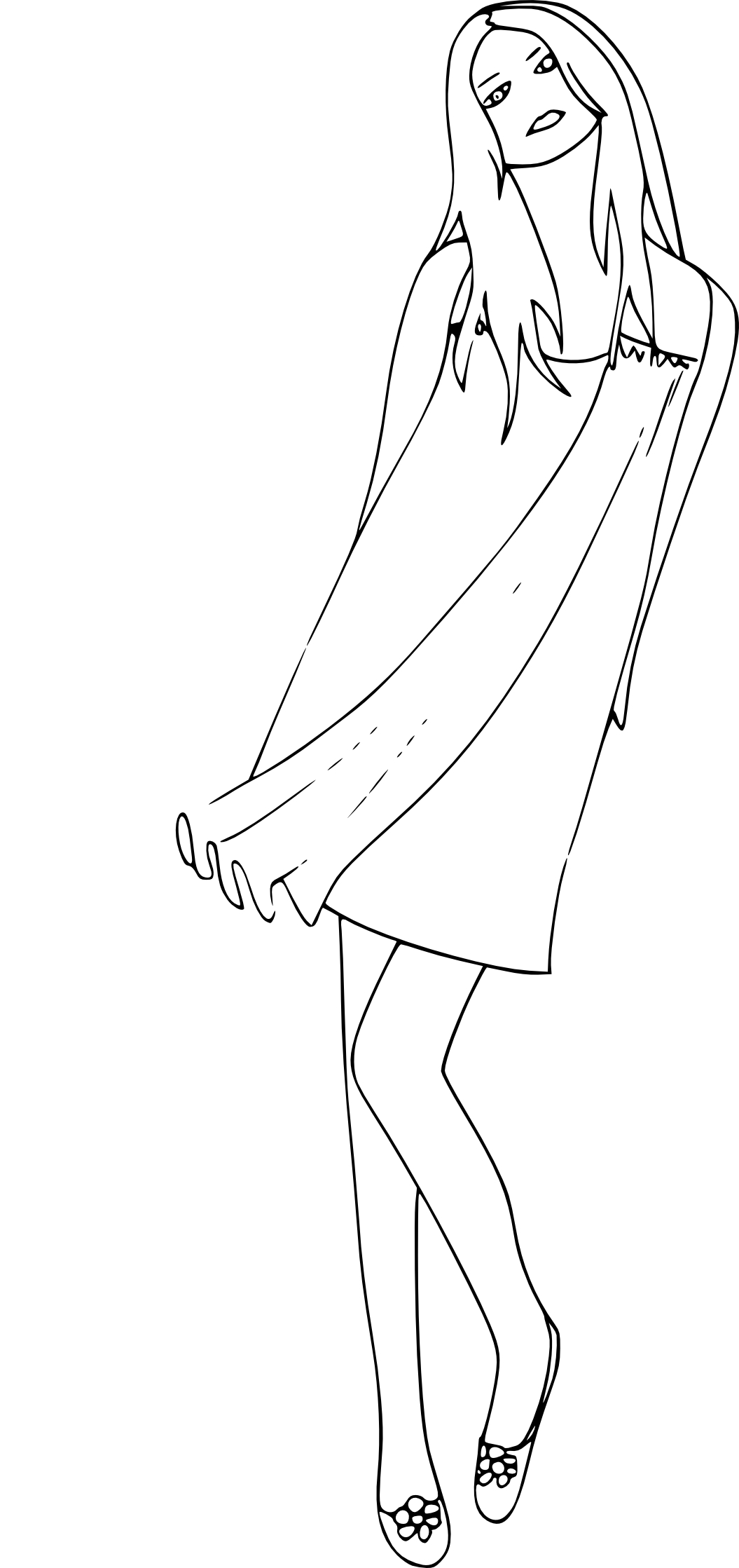 Top Model coloring page