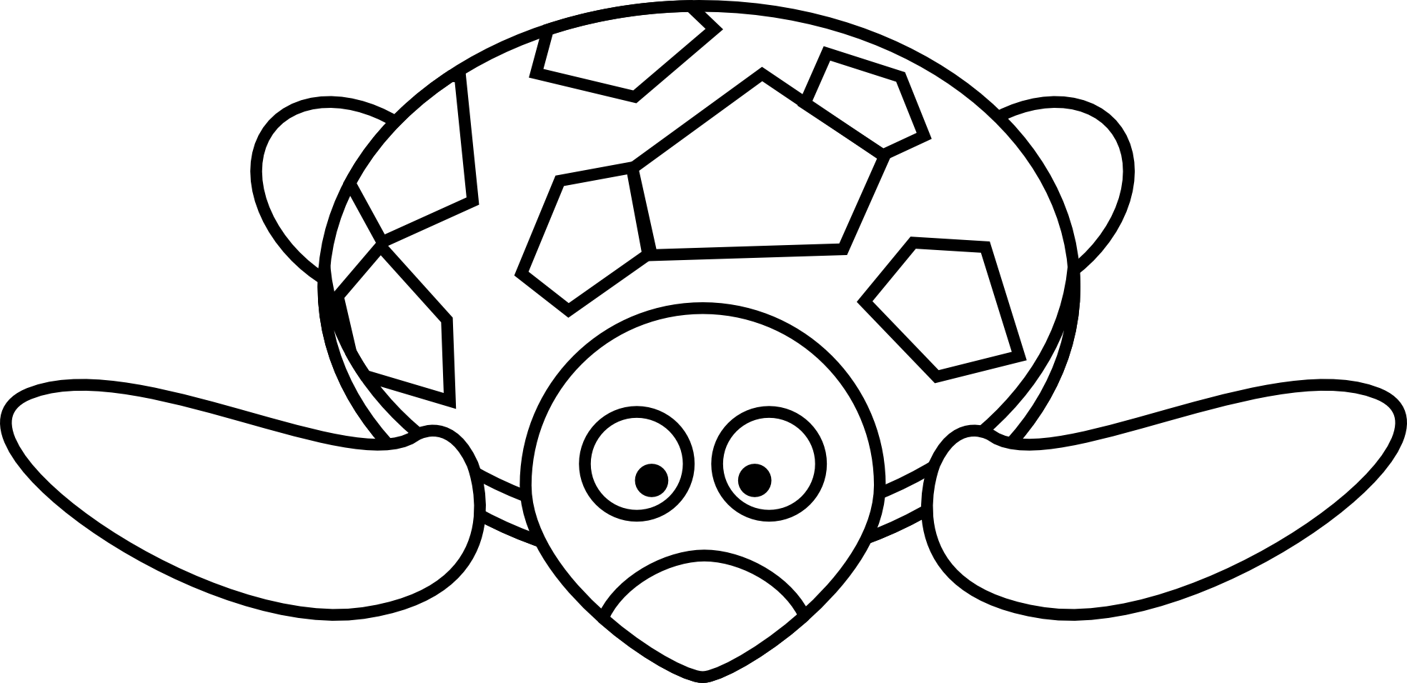 Easy Turtle coloring page