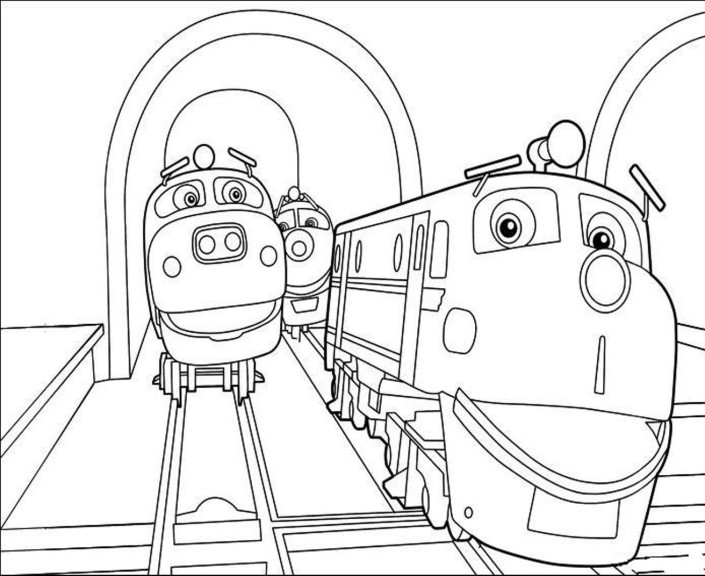 Chuggington Train coloring page