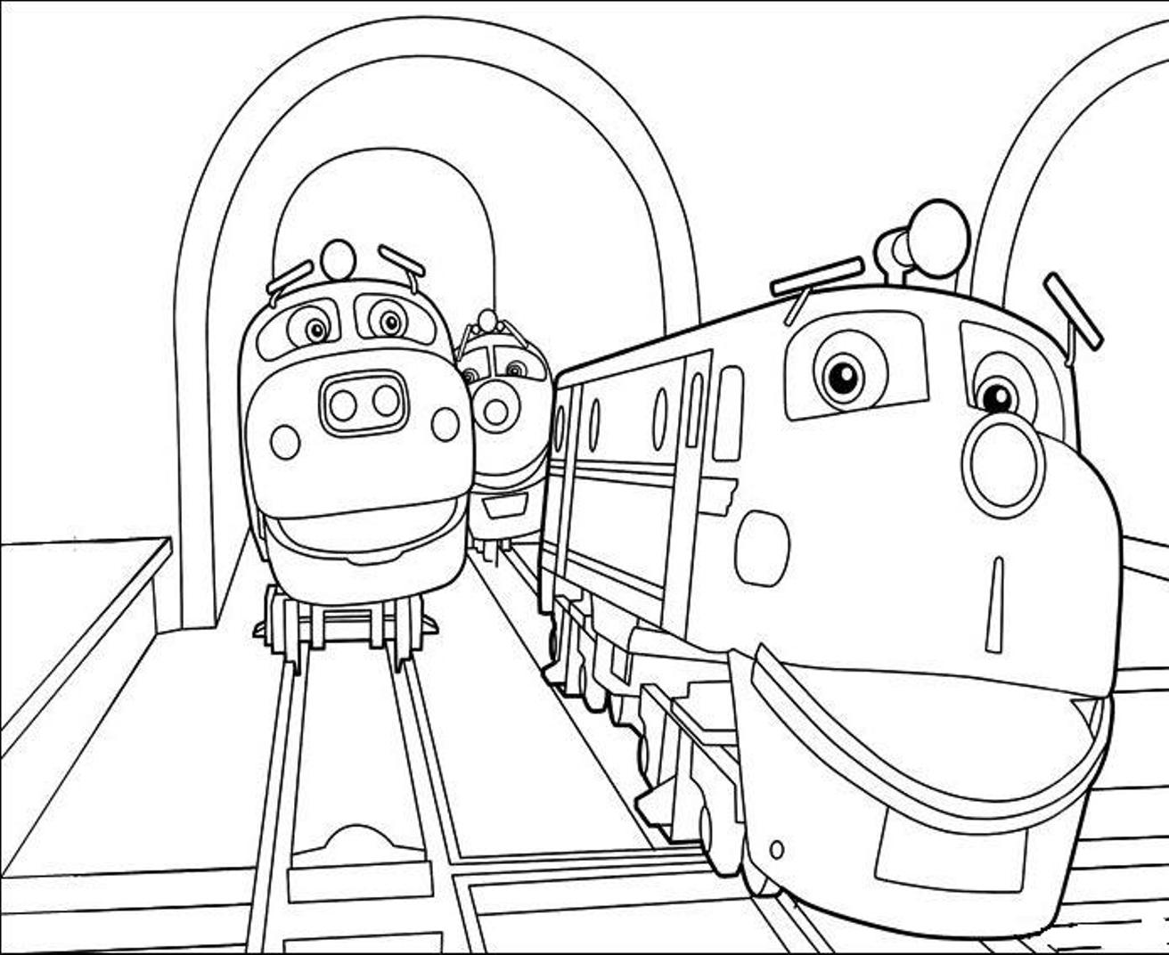 Disegno di Il treno di Chuggington da colorare