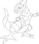 Haxorus Pokemon coloring page