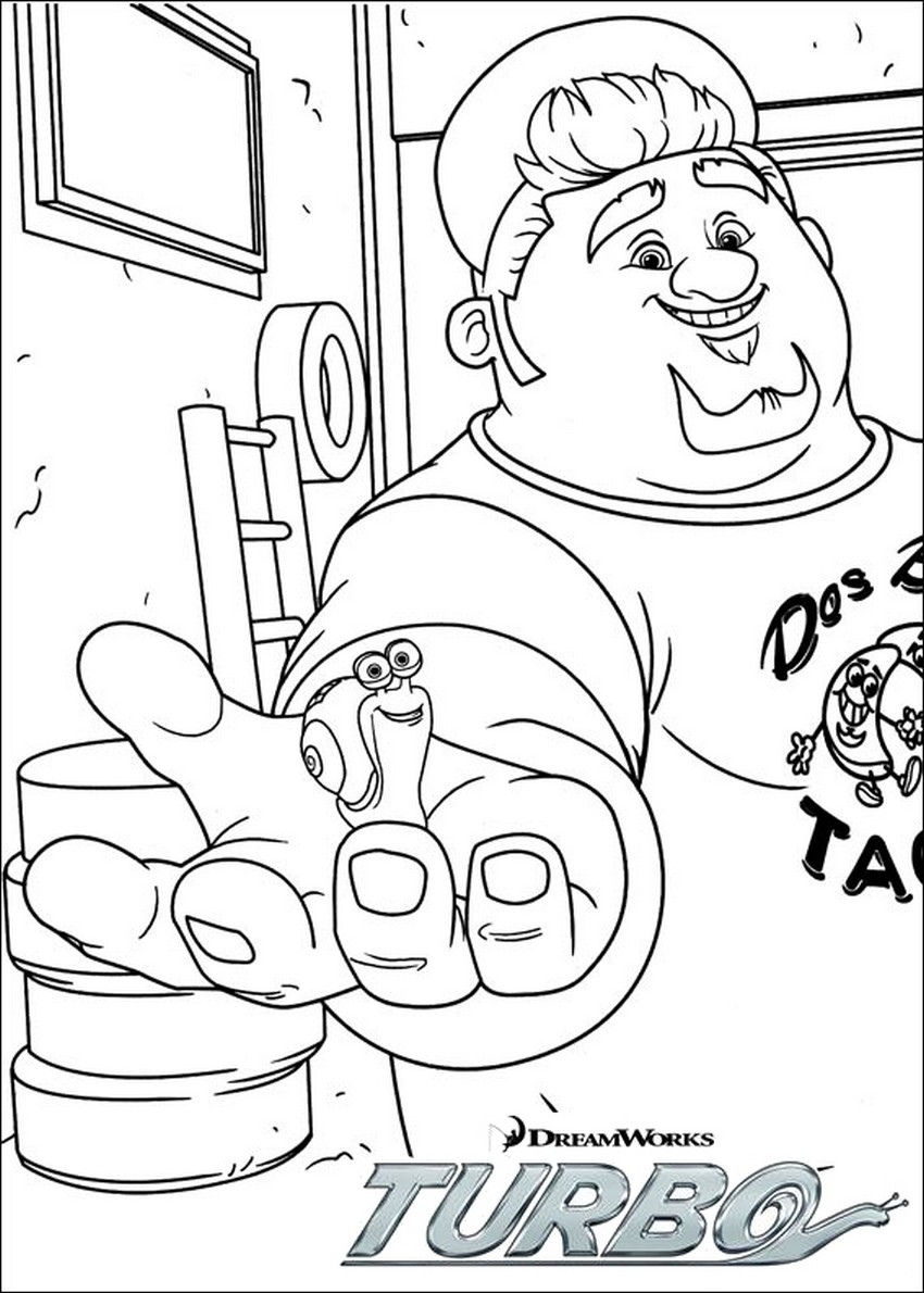 Coloriage Turbo et Tito