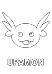 Upamon Digimon coloring page