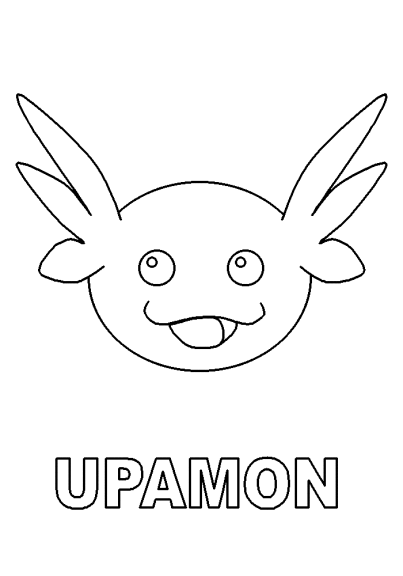Coloriage Upamon Digimon