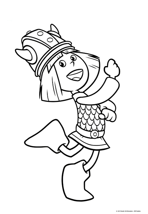 Vic The Viking coloring page