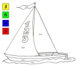 Disegno di Barca a vela magica da colorare
