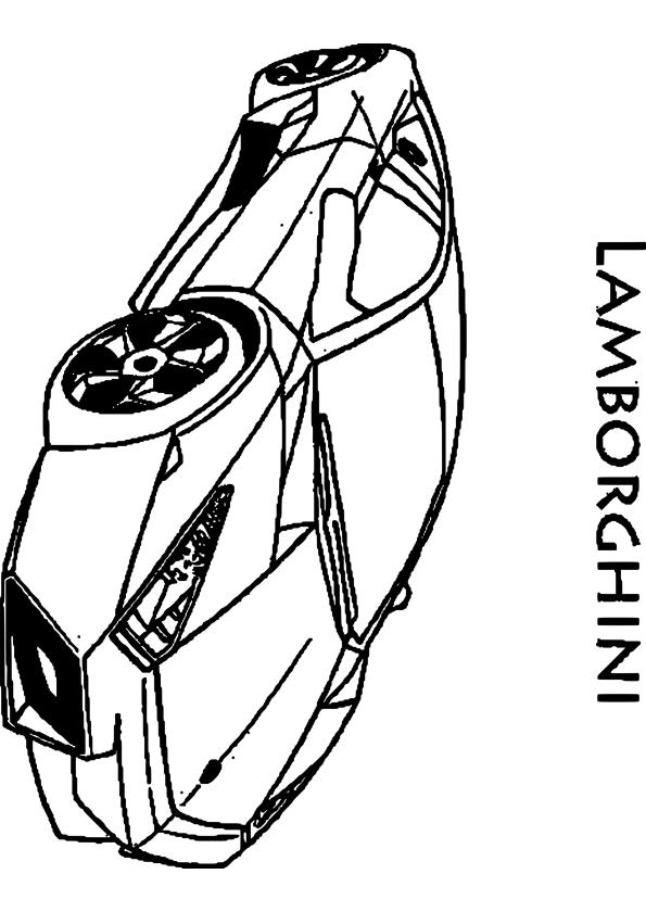Lamborghini Car coloring page