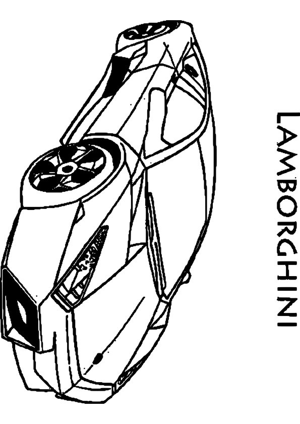 Coloriage voiture Lamborghini