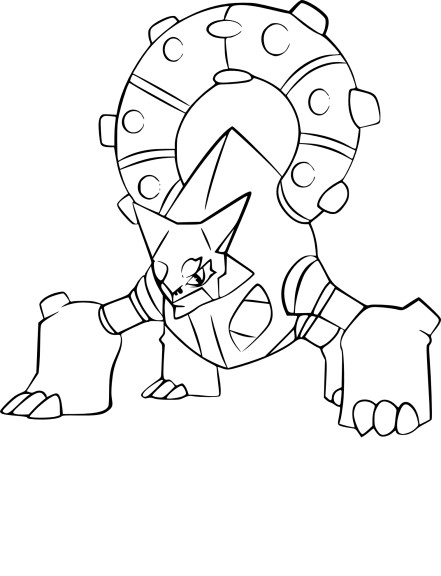 Pokemon Volcanion coloring page