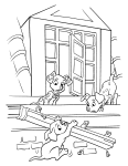 102 Dalmatians drawing and coloring page