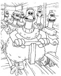 Chicken Run drawing and coloring page