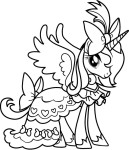Luna From My Little Pony drawing and coloring page