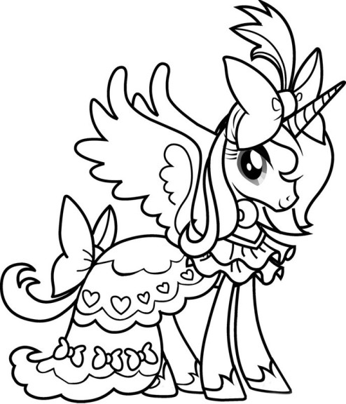 Luna From My Little Pony drawing and coloring page