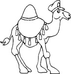 Free Dromedary coloring page