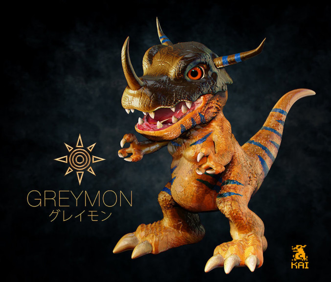 Disegno di Digimon Greymon da colorare