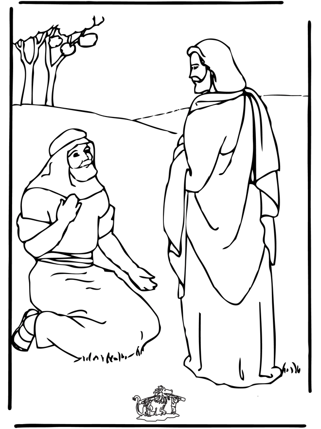 Free Jesus coloring page