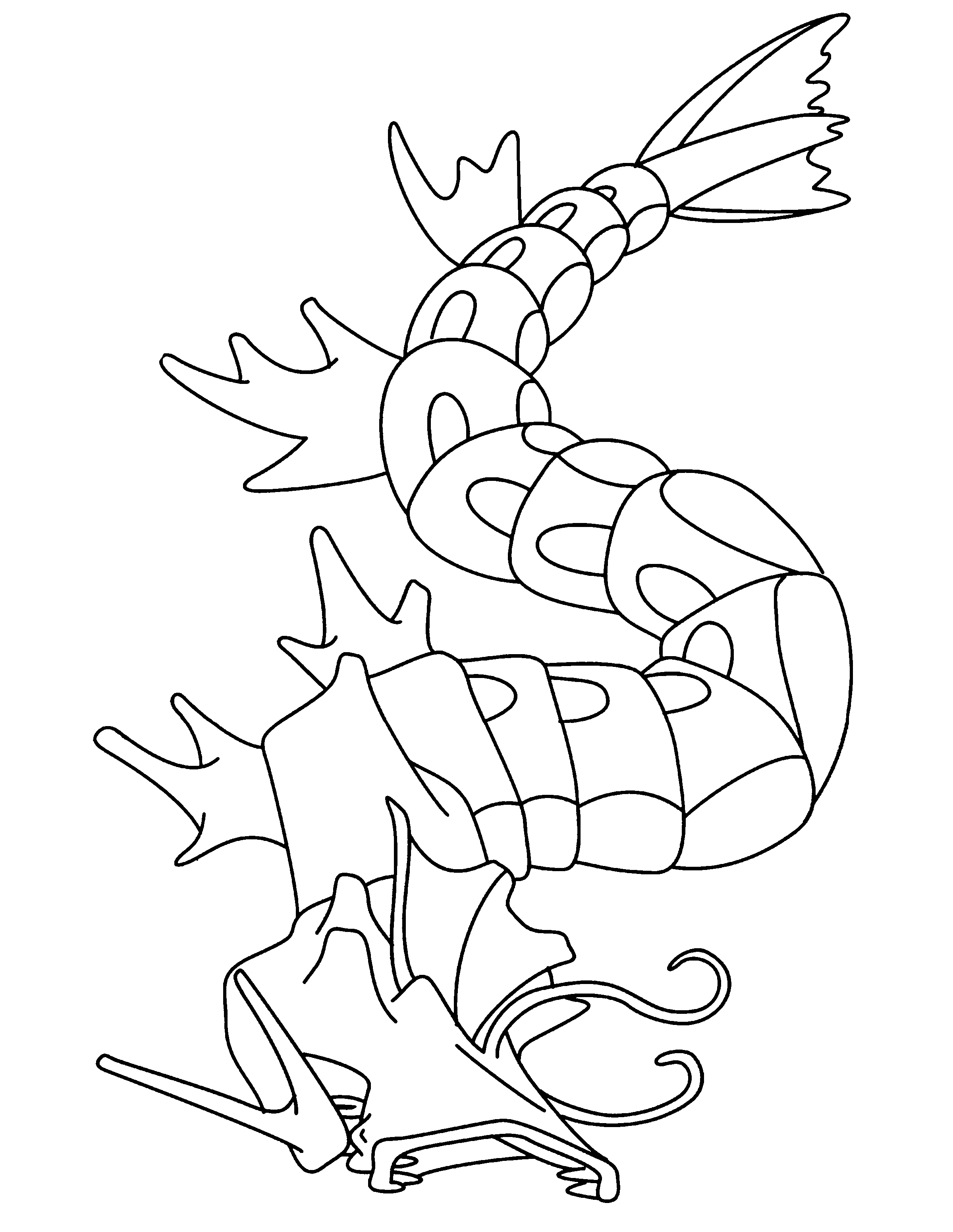 Pokemon Leviator coloring page