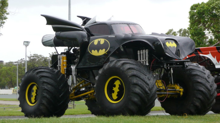 Disegno di Monster Truck Batman da colorare