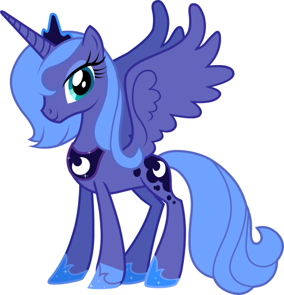 Disegno di Il mio piccolo pony Luna da colorare