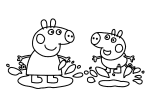 Free Peppa Pig coloring page