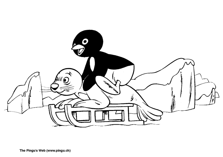 Pingu coloriage