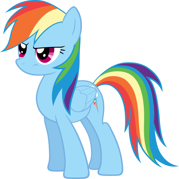 Disegno di Rainbow Dash da colorare