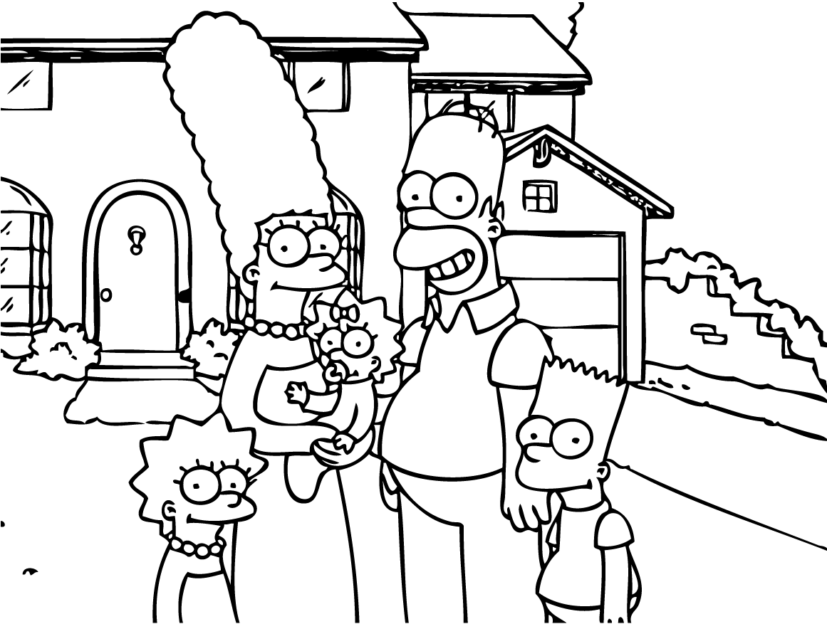 Disegno di Simpson Simpson da colorare