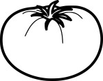 Free Tomato coloring page