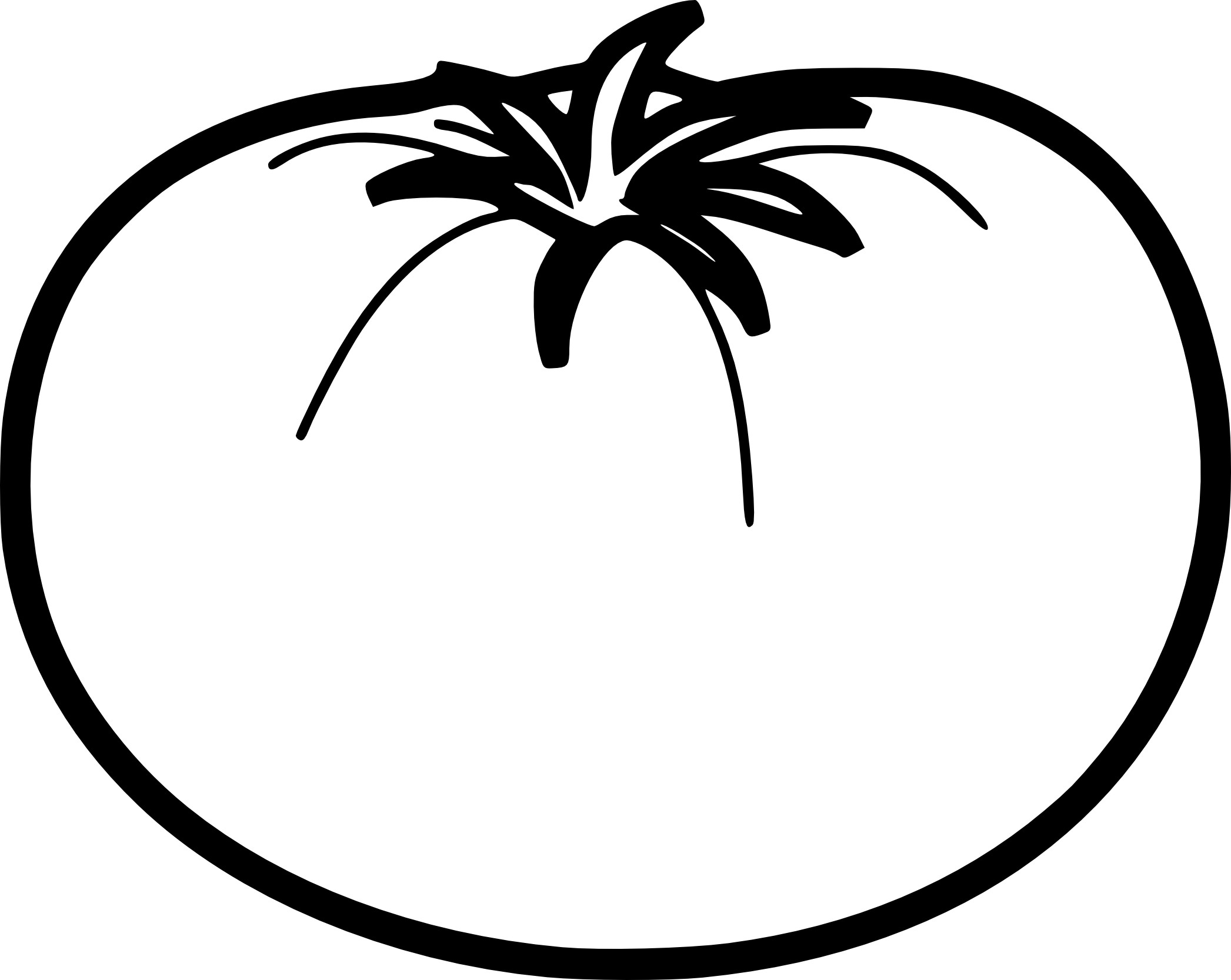 Free Tomato coloring page