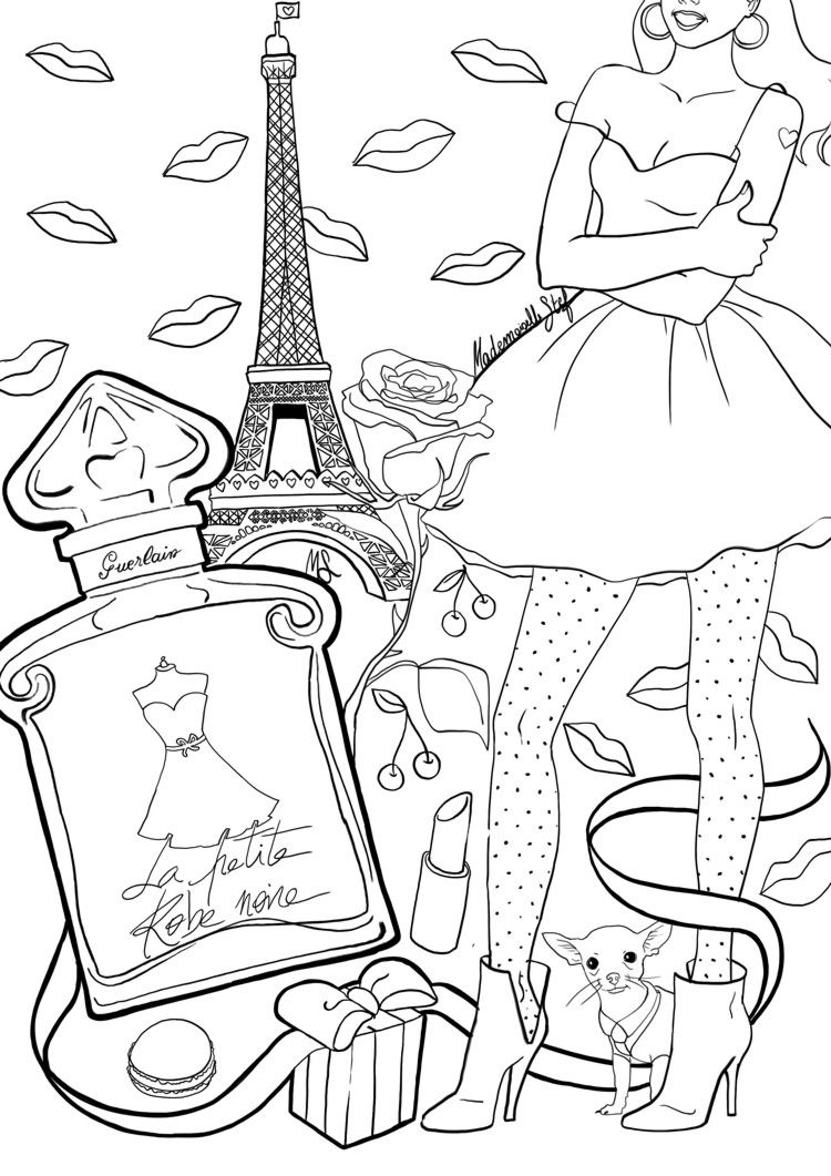 Coloriage adulte Paris