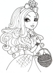 Disegno di Mela bianca Ever After High da colorare