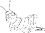 Barry Bee Movie coloring page