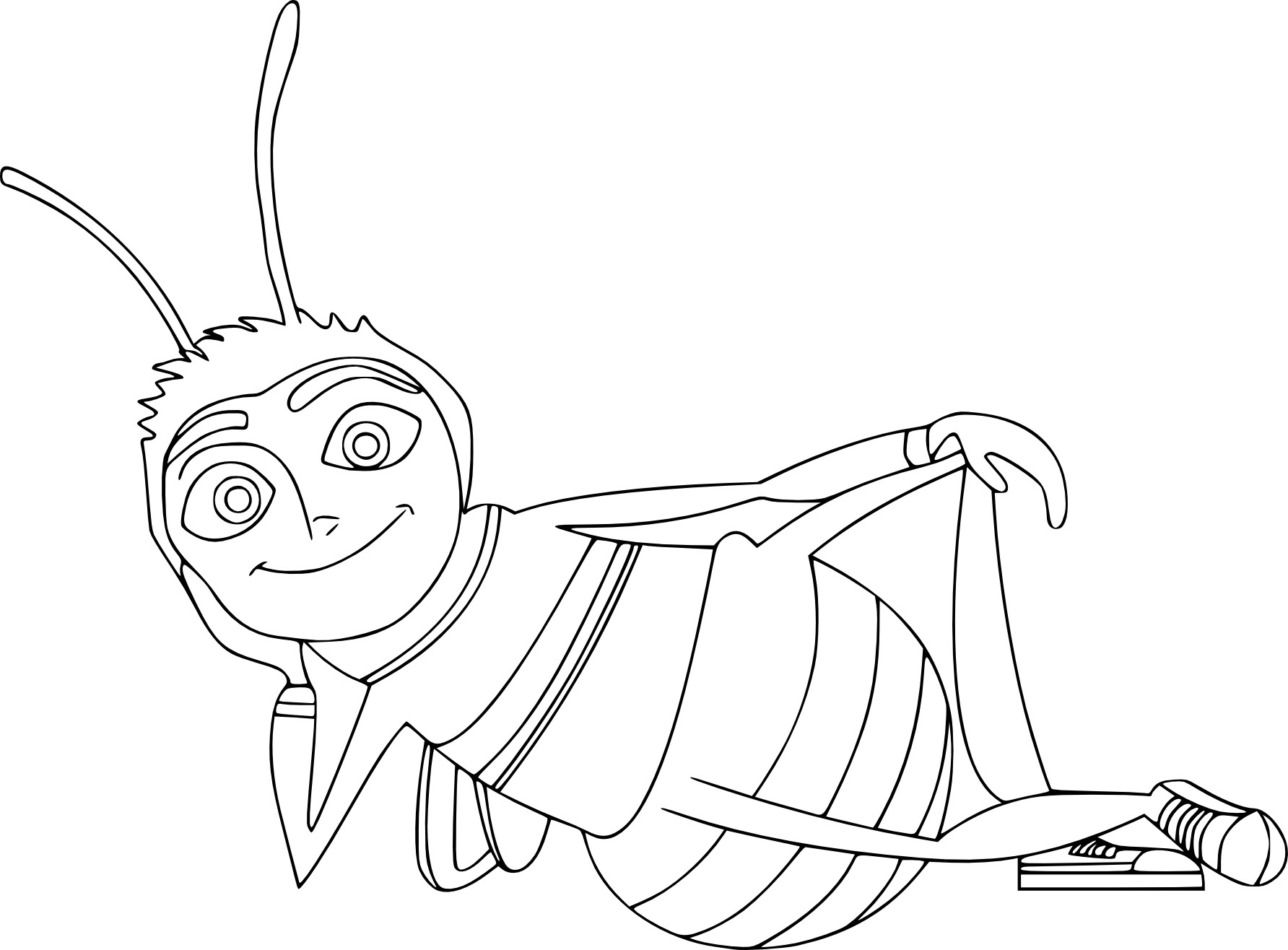 Barry Bee Movie coloring page