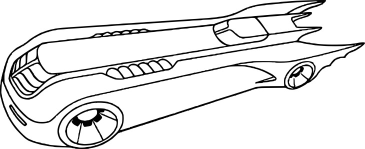 Coloriage batmobil