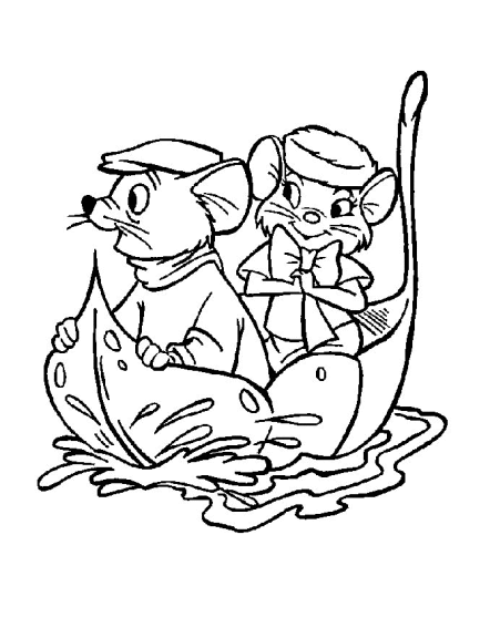 Coloriage Bernard et Bianca Disney