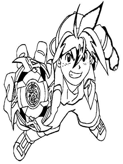 Coloriage Beyblade Tyson