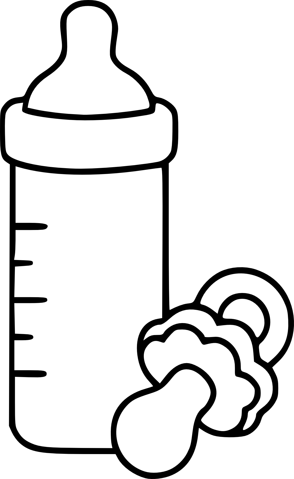 Bottle coloring page