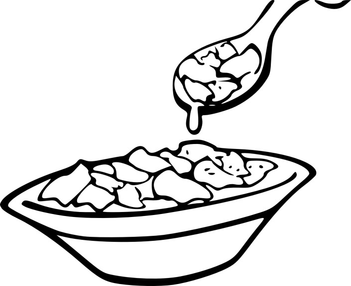 Cereal Bowl coloring page