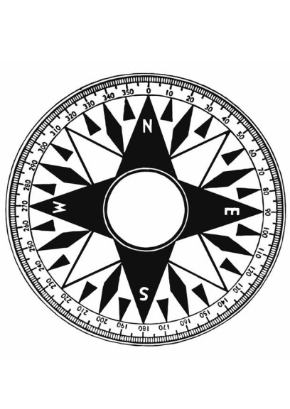 Compass coloring page