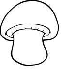 Disegno di Funghi a bottone da colorare