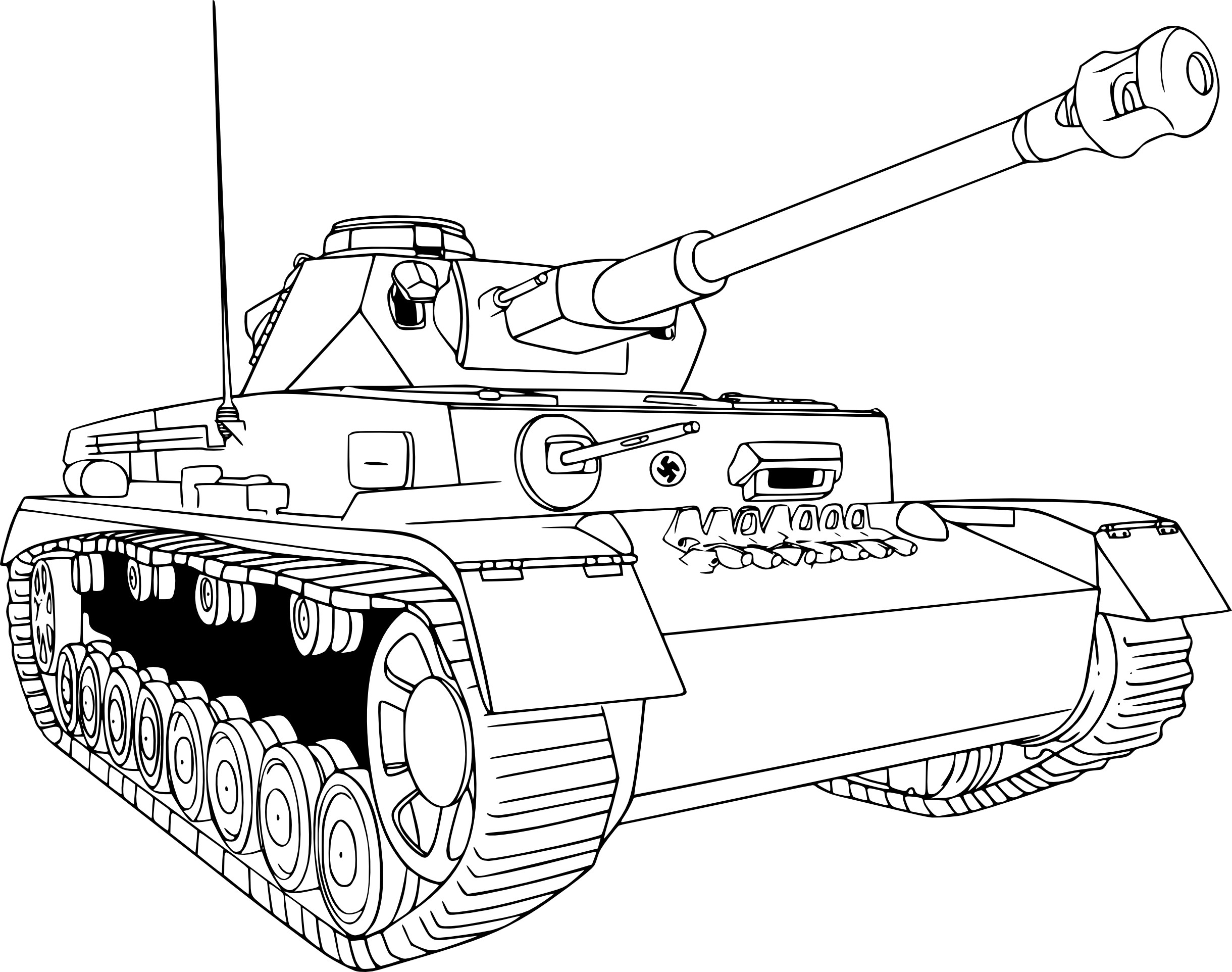 Disegno di Carro da guerra da colorare