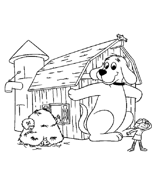 Coloriage Clifford le gros chien rouge