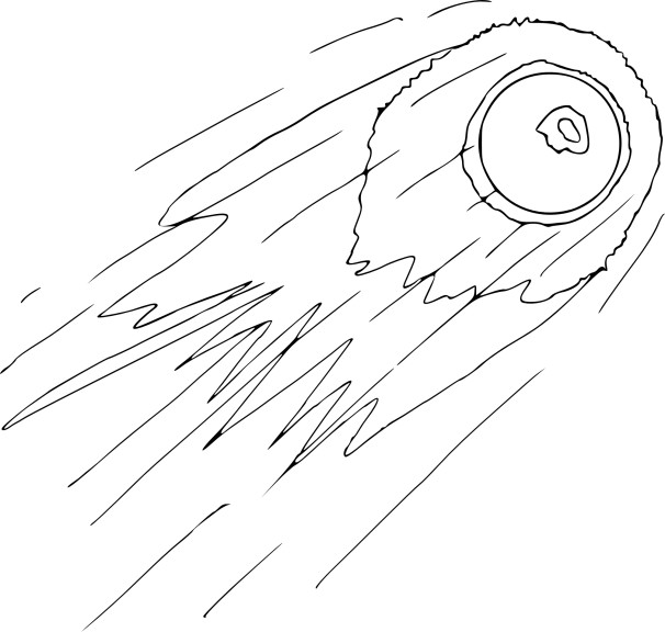 Comet coloring page