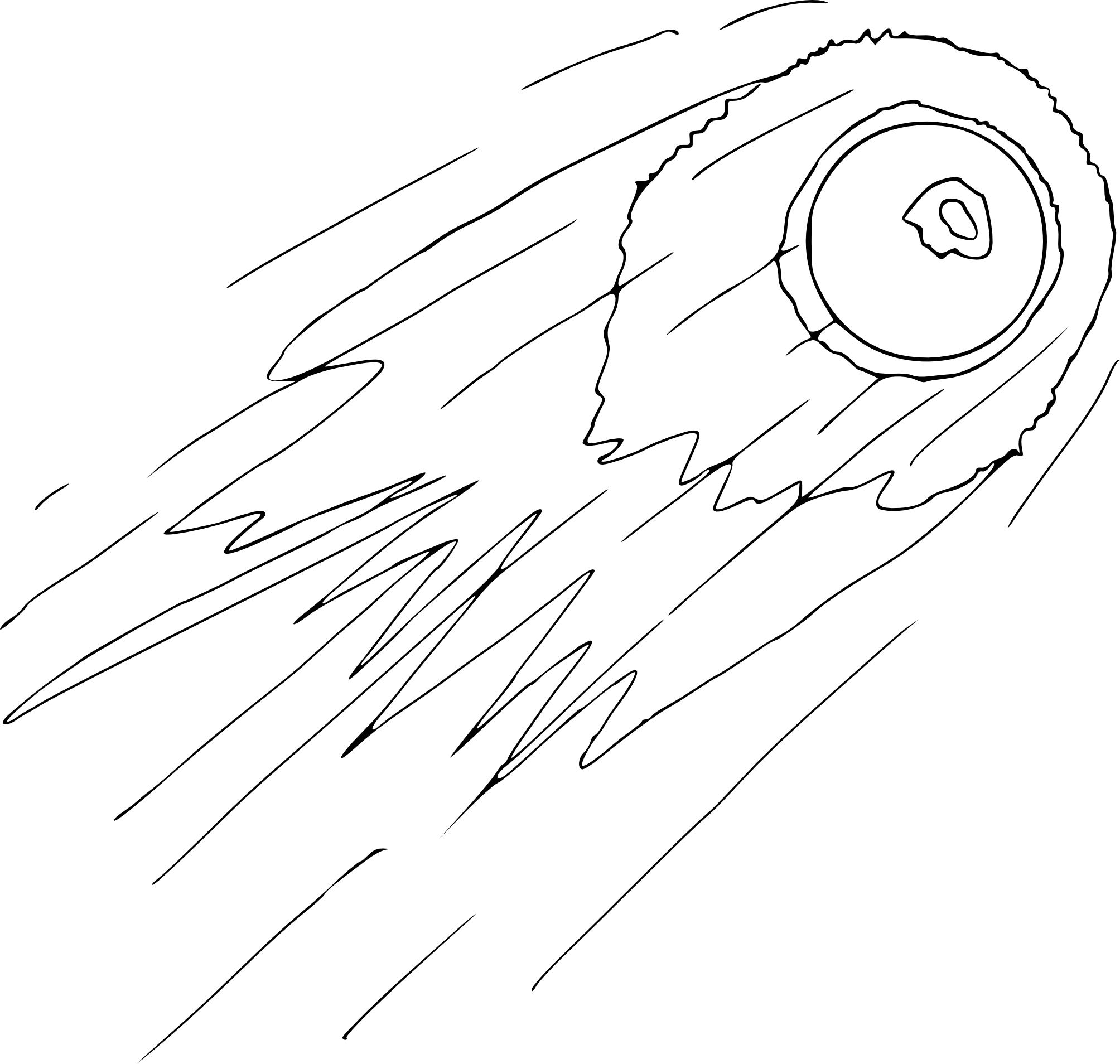 Comet coloring page