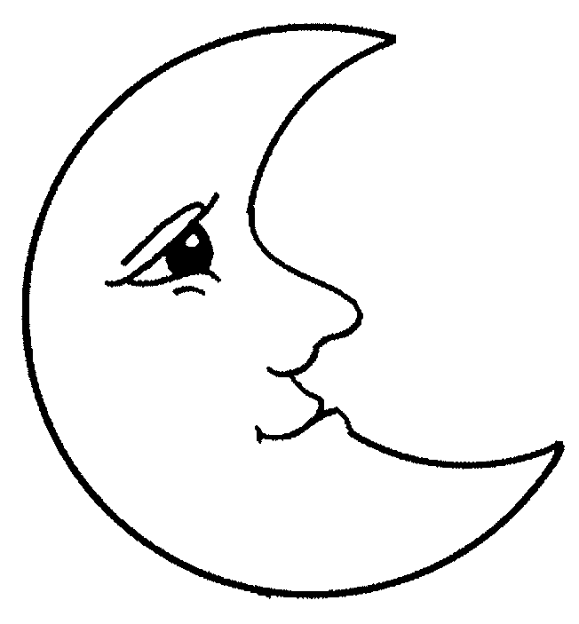 Crescent Moon coloring page