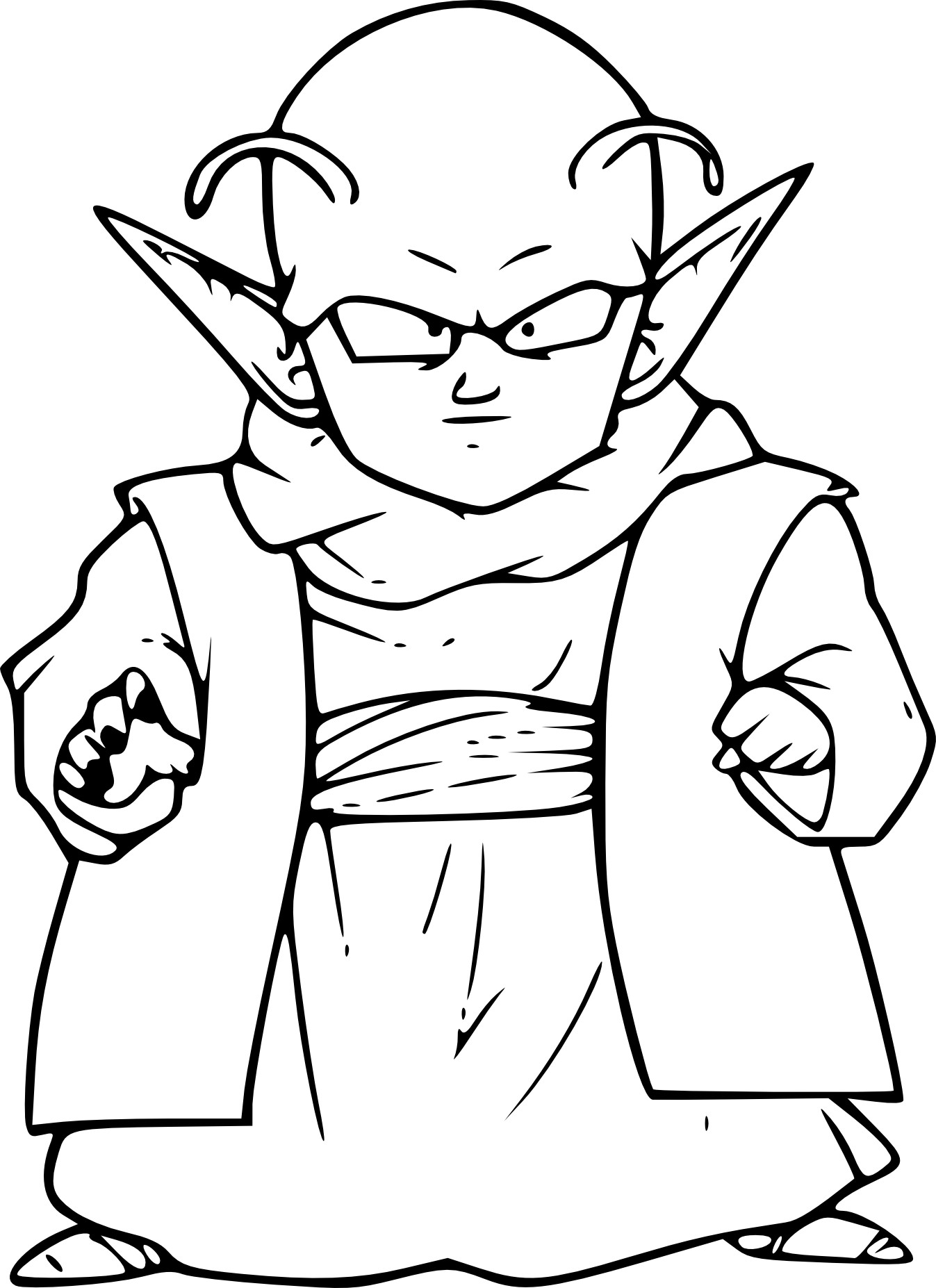 Coloriage dbz Dende