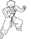 Dbz Yamcha coloring page